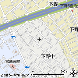 静岡県静岡市清水区下野中17-4周辺の地図