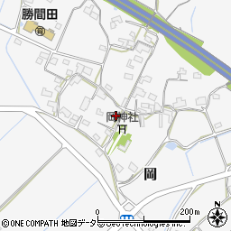 岡山県勝田郡勝央町岡303周辺の地図