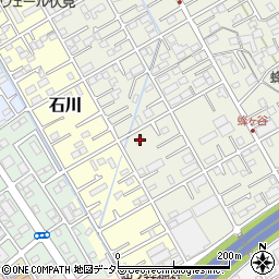 静岡県静岡市清水区蜂ヶ谷135周辺の地図