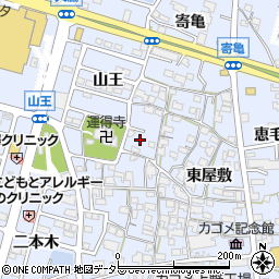 愛知県東海市荒尾町西屋敷55周辺の地図