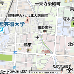 京都府京都市左京区田中東高原町21周辺の地図