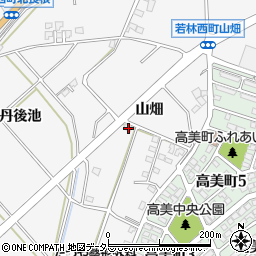愛知県豊田市若林西町山畑周辺の地図
