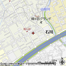 静岡県静岡市清水区蜂ヶ谷97-9周辺の地図