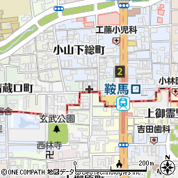 京都府京都市北区小山町周辺の地図