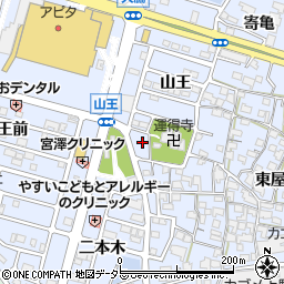 愛知県東海市荒尾町西屋敷93-8周辺の地図