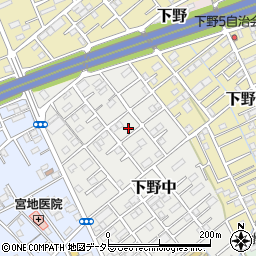 静岡県静岡市清水区下野中17-3周辺の地図