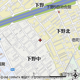 静岡県静岡市清水区下野中15-28周辺の地図