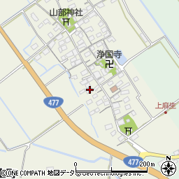 滋賀県東近江市上麻生町93周辺の地図