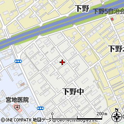 静岡県静岡市清水区下野中17-2周辺の地図