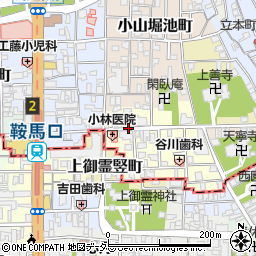 京都府京都市北区新御霊口町周辺の地図