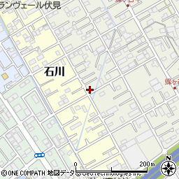 静岡県静岡市清水区蜂ヶ谷215周辺の地図