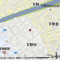 静岡県静岡市清水区下野中15-18周辺の地図