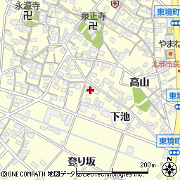 愛知県刈谷市東境町児山372周辺の地図