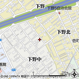 静岡県静岡市清水区下野中15-27周辺の地図