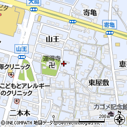 愛知県東海市荒尾町西屋敷58周辺の地図