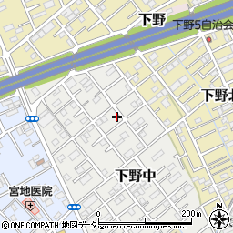 静岡県静岡市清水区下野中17-16周辺の地図