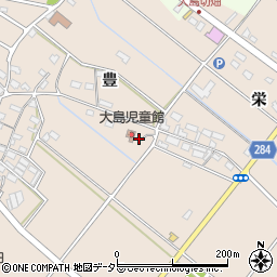 愛知県豊田市大島町豊52周辺の地図