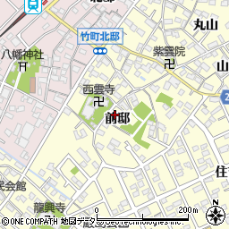 愛知県豊田市住吉町前邸周辺の地図