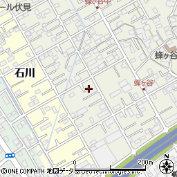 静岡県静岡市清水区蜂ヶ谷136周辺の地図