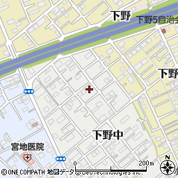 静岡県静岡市清水区下野中17-12周辺の地図