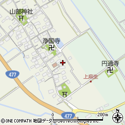 滋賀県東近江市上麻生町49周辺の地図