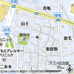 愛知県東海市荒尾町西屋敷62周辺の地図