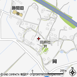 岡山県勝田郡勝央町岡周辺の地図