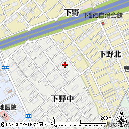 静岡県静岡市清水区下野中15-21周辺の地図