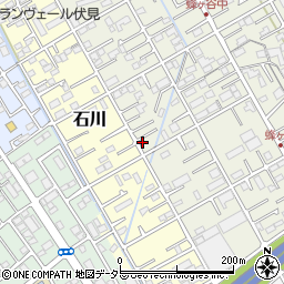 静岡県静岡市清水区蜂ヶ谷216周辺の地図