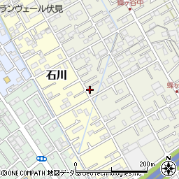 静岡県静岡市清水区蜂ヶ谷216周辺の地図