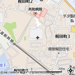 愛知県大府市梶田町周辺の地図