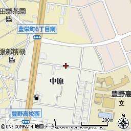 愛知県豊田市鴛鴨町中原周辺の地図
