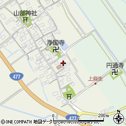 滋賀県東近江市上麻生町45周辺の地図