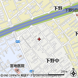 静岡県静岡市清水区下野中20-6周辺の地図