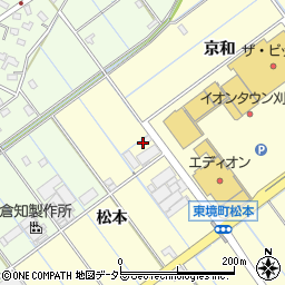 愛知県刈谷市東境町松本7周辺の地図