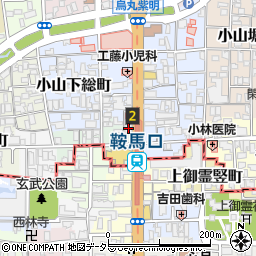 京都銀行鞍馬口支店周辺の地図