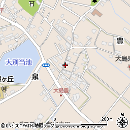 愛知県豊田市大島町豊30周辺の地図