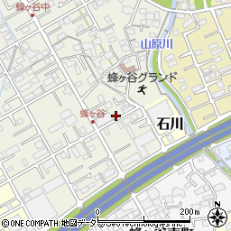 静岡県静岡市清水区蜂ヶ谷183-3周辺の地図