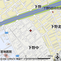 静岡県静岡市清水区下野中16-7周辺の地図