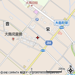 愛知県豊田市大島町（栄）周辺の地図