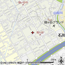 静岡県静岡市清水区蜂ヶ谷148周辺の地図