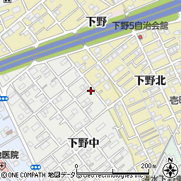 静岡県静岡市清水区下野中15-23周辺の地図