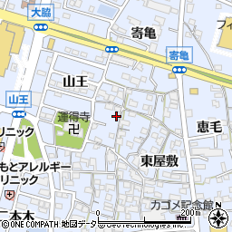 愛知県東海市荒尾町西屋敷64周辺の地図