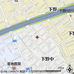 静岡県静岡市清水区下野中20-3周辺の地図