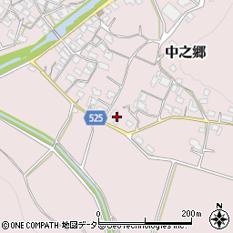 滋賀県蒲生郡日野町中之郷791周辺の地図