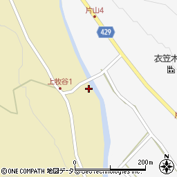 兵庫県宍粟市山崎町上牧谷42周辺の地図