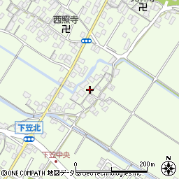滋賀県草津市下笠町1162-1周辺の地図
