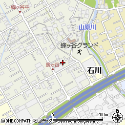 静岡県静岡市清水区蜂ヶ谷183周辺の地図