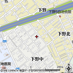 静岡県静岡市清水区下野中16-2周辺の地図