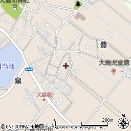 愛知県豊田市大島町豊35周辺の地図